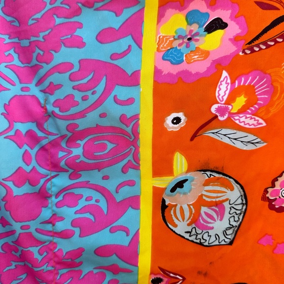 Orange Turquoise Floral Tunic - Picture 4 of 4